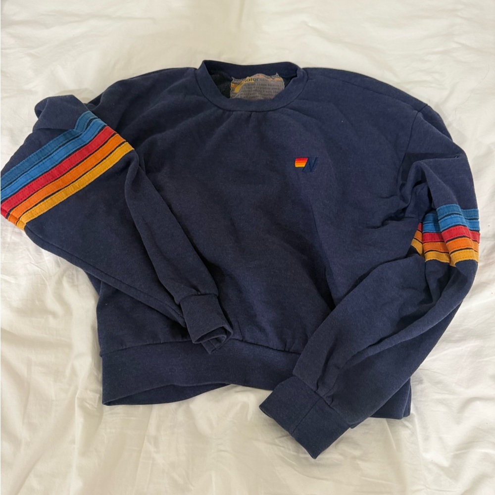 Aviator nation navy sweat set